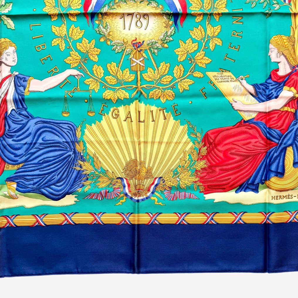 Hermès - LIBERTE EGALITE REPUBLIQUE FRANCAISE - Sciarpa #3.2