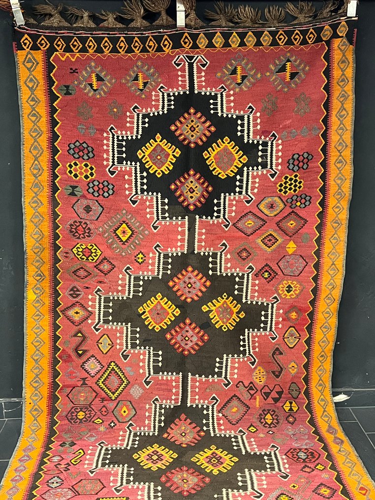 Kazak Kelim - Kelim - 390 cm - 135 cm #1.0