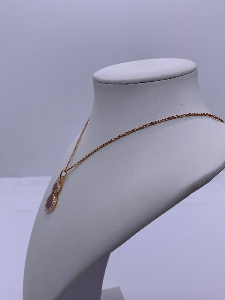 Other brand - Κολιέ - 18 καράτια Ροζ χρυσό - 0.49ct. tw. Καρνεόλη - Διαμάντι - Qeelin #2.1