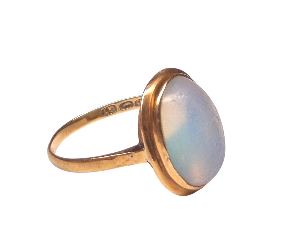 No reserve price - Ring - 14 kt. Yellow gold - Moonstone #3.2