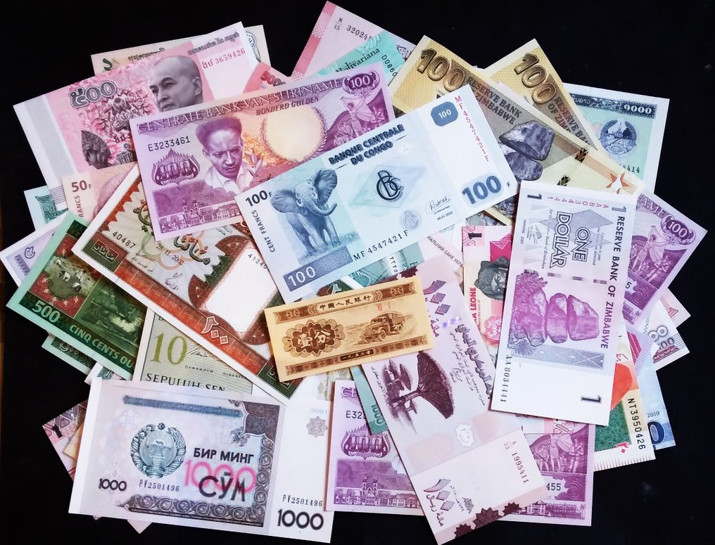 Verden. - 110 Banknotes - Various Dates  (Ingen reservasjonspris) #1.0