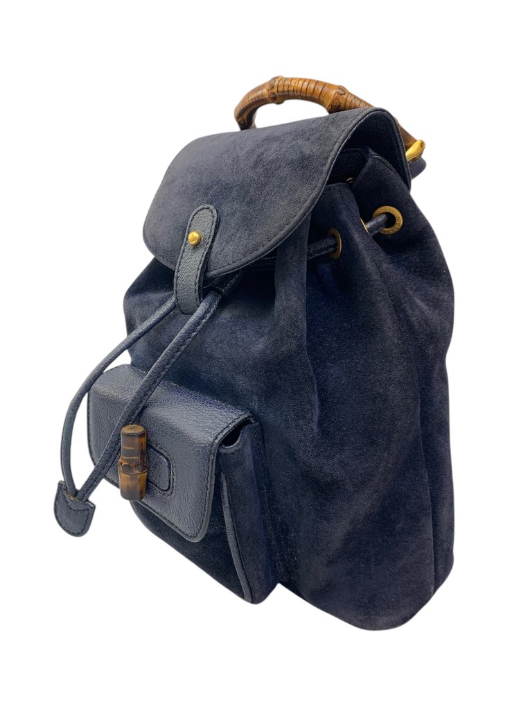 Gucci - Bamboo Handle Suede and Leather - Backpack #2.1