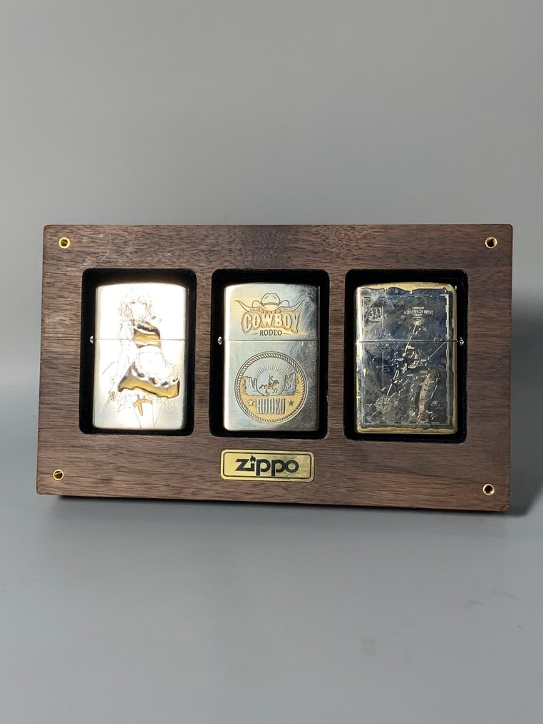 Zippo - Zippo Lighter Collector's Set - Bez ceny minimalnej
 - Zapalniczka - Stal (nierdzewna) -  (3) #1.0
