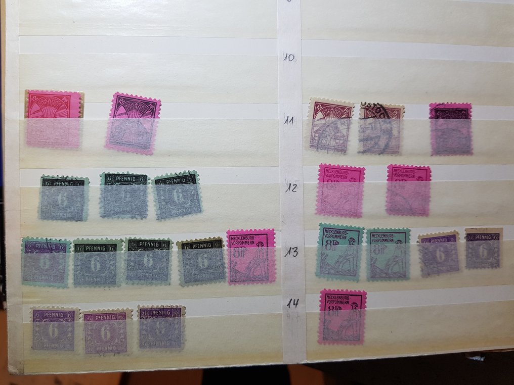 同盟国军事占领德国(苏维埃区域）  - 收藏在插页册中。 #4.3