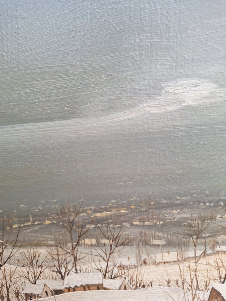 Arnold VanTieghem (1937) - Sneeuwlandschap Vlaamse Ardennen #4.3