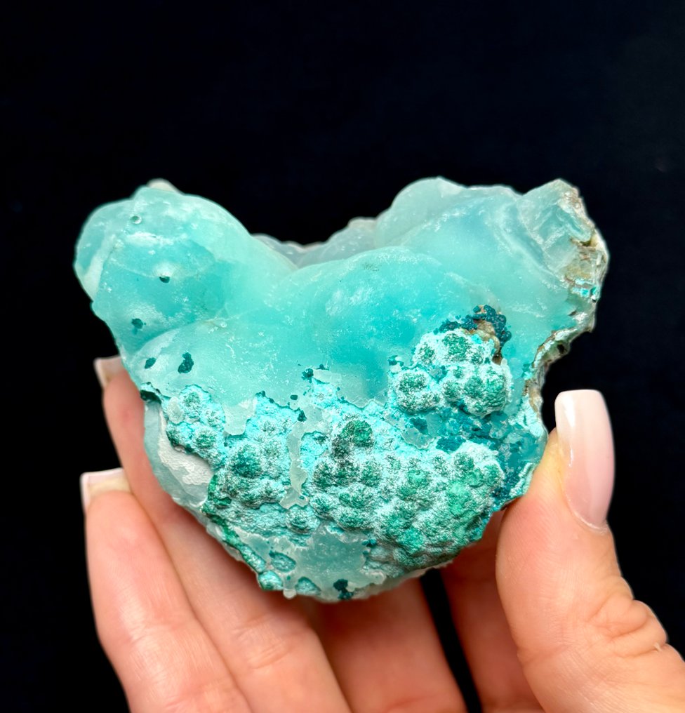 211g Amazing SMITHSONITE with AURICHALCITE & ROSASITE from Yanga Koubenza Congo Specimen - Height: 8 cm - Width: 6.5 cm- 311 g #3.2