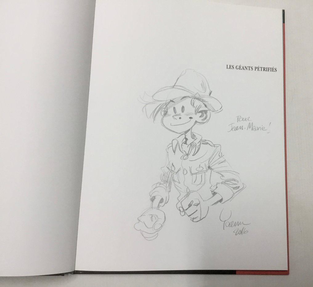 Spirou et Fantasio - Les Géants pétrifiés + suppléments + dédicace - 2x C - 2 Album - Limitált kiadás - 2006 #1.0