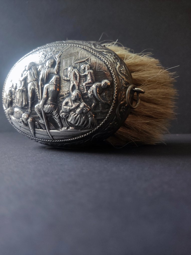 Toalett sett - Sølv - Sølvfarget klesbørste #1.0