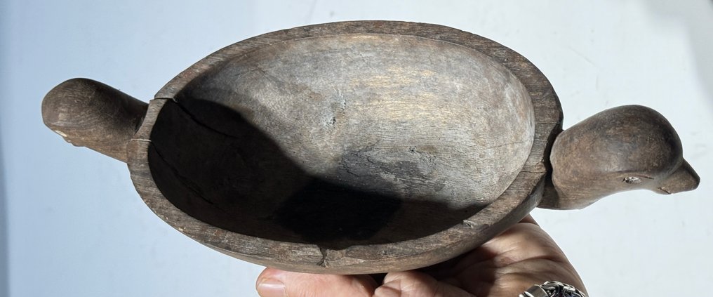 Ξύλινο τελετουργικό μπολ με μορφές πουλιών, Βόρειος Ακτή. - yotefa - Δυτικό Πάπυα  (χωρίς τιμή ασφαλείας) #2.1