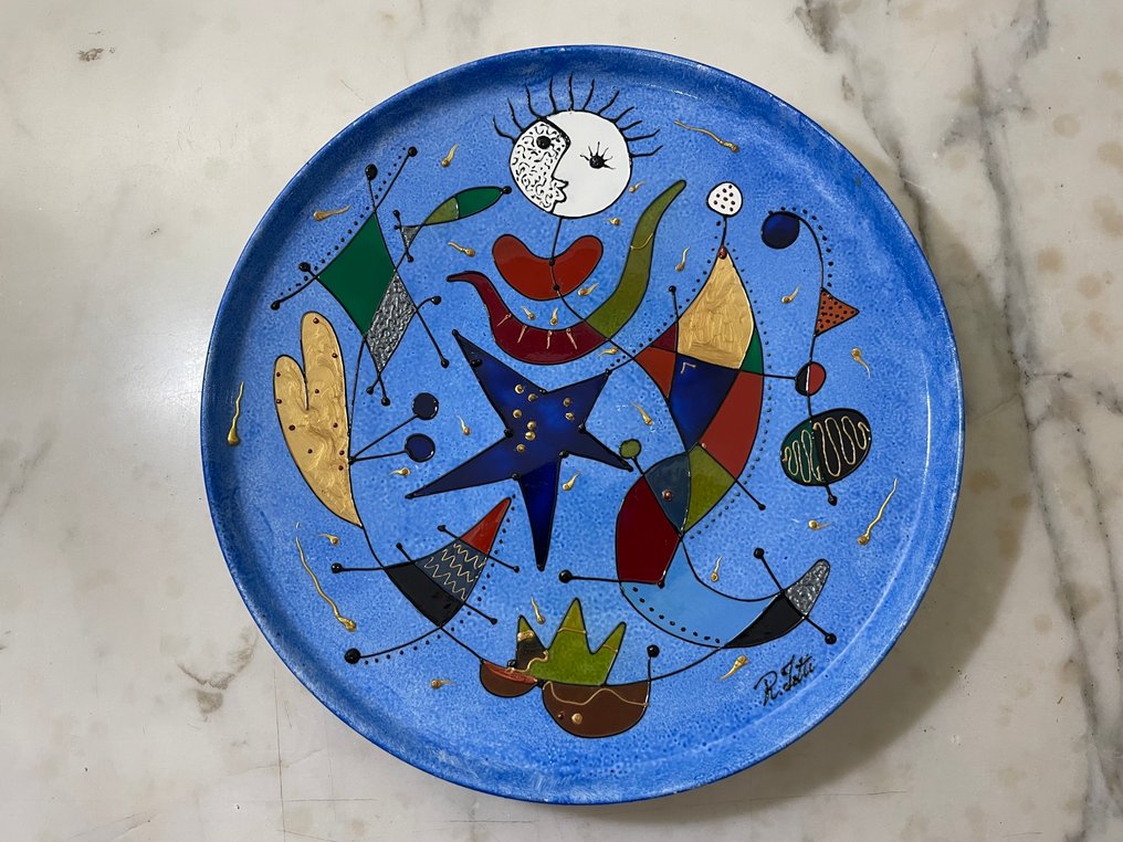 Royal Norfolk - Πιάτο - Χωρίς τιμή εκκρεμούς - Πορσελάνη ζωγραφισμένη στο χέρι από τον R. Iatti - 27,7 εκ. #1.0