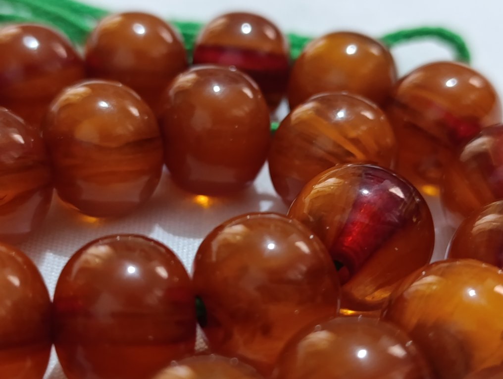  Chapelet - Ambre - 1970-1980 - Chapelet rare  #3.2