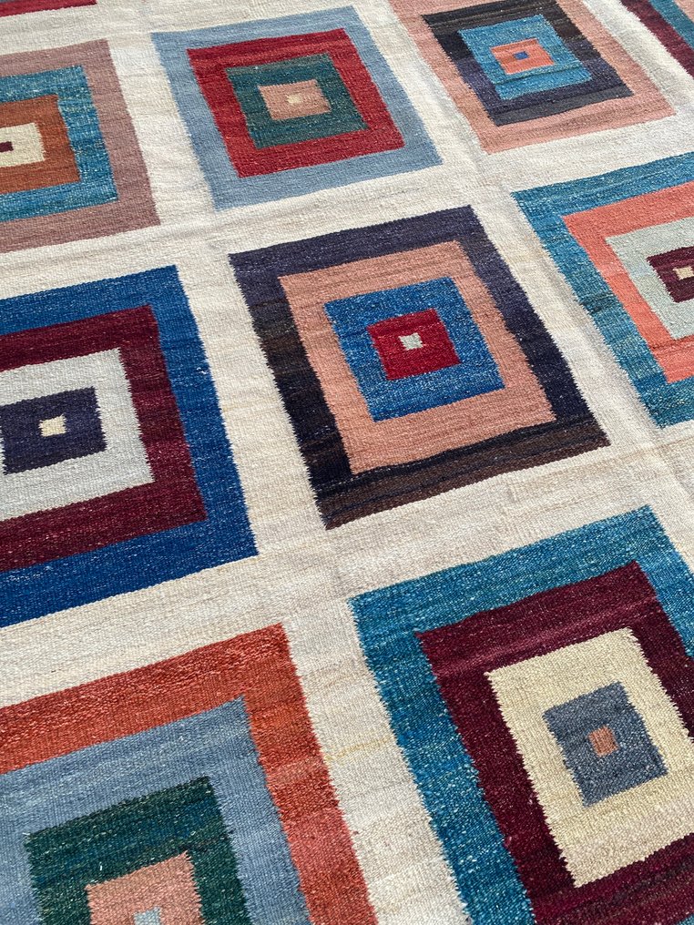 Kelim de conception - Non utilisé - Tapis - 298 cm - 247 cm #4.3