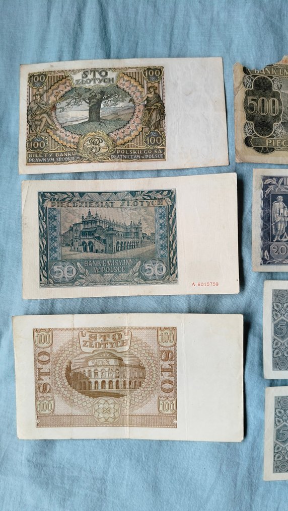 Polen. - 10 Banknotes - Various Dates  (Ingen mindstepris) #4.3