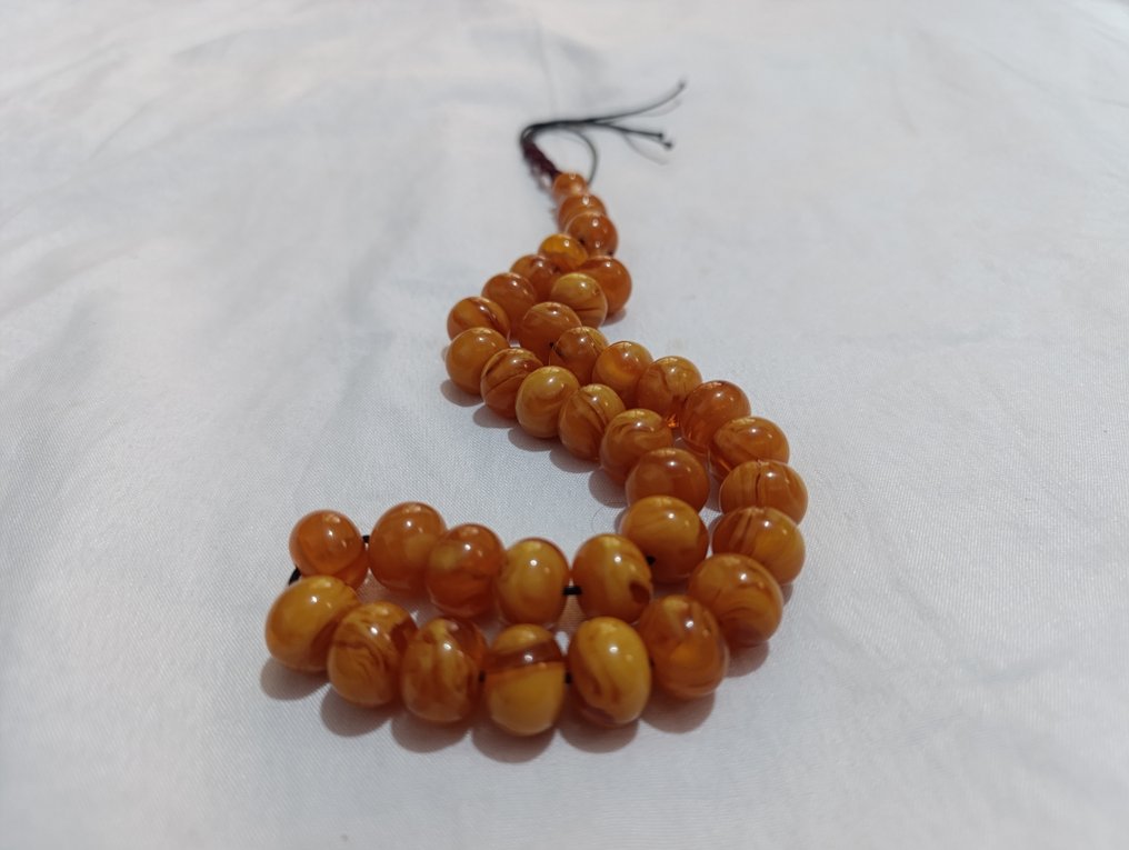  Chapelet - Ambre - 1970-1980 - Chapelet rare  #4.3