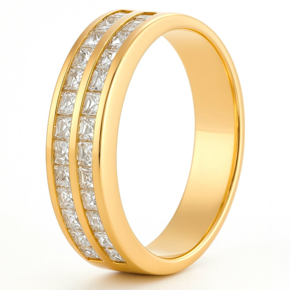 Δαχτυλίδι - 18 καράτια Κίτρινο χρυσό - 0.33ct. tw. Διαμάντι (Φυσικό) #2.1