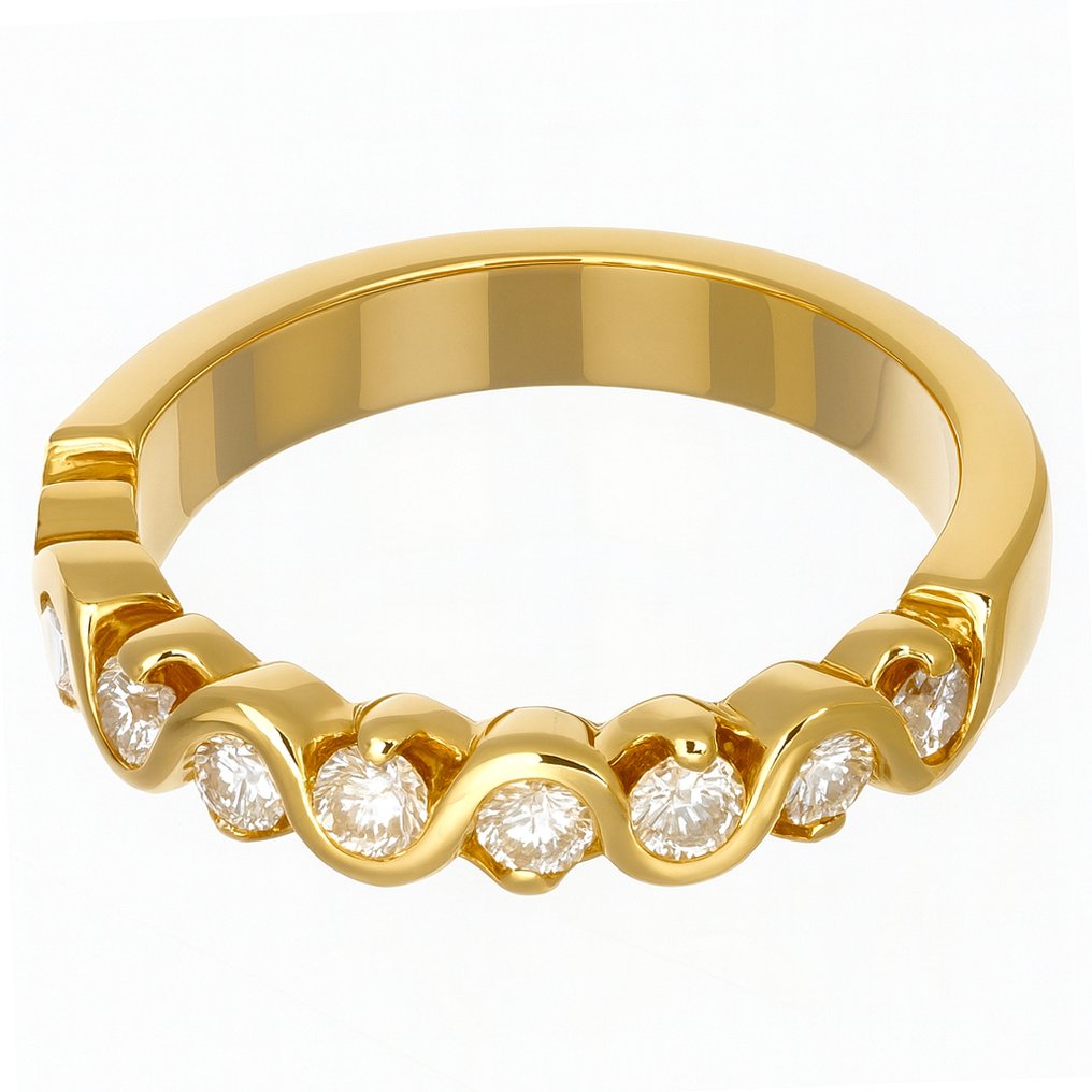 Δαχτυλίδι - 18 καράτια Κίτρινο χρυσό -  0.36ct. tw. Διαμάντι (Φυσικό)  #4.3