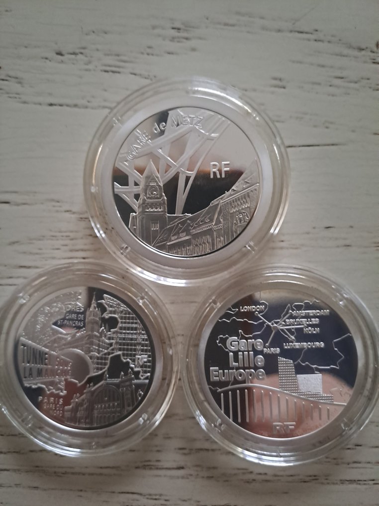 Γαλλία. 20 Euro 2010/2013 (3 monnaies) Proof  (χωρίς τιμή ασφαλείας) #1.0
