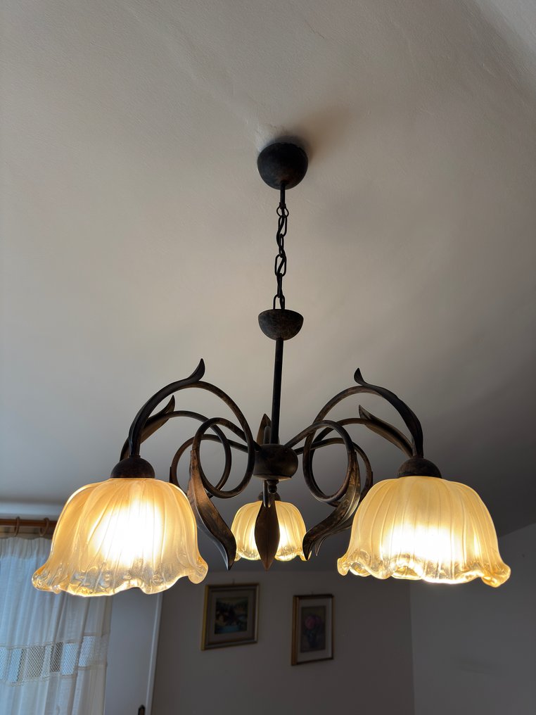 吊灯 (3) - 玻璃, 铁 - 吊灯和灯具 #3.2