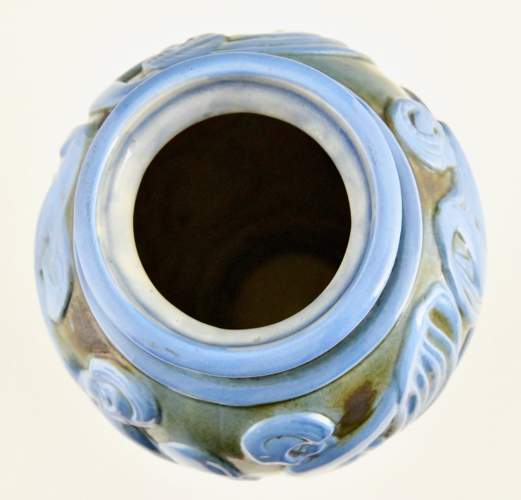 Mougin Frères - Georges Condé - Βάζο -  ART DECO  - Κεραμικό - Η Βάας συνάντησε τις χορεύτριες. #4.3