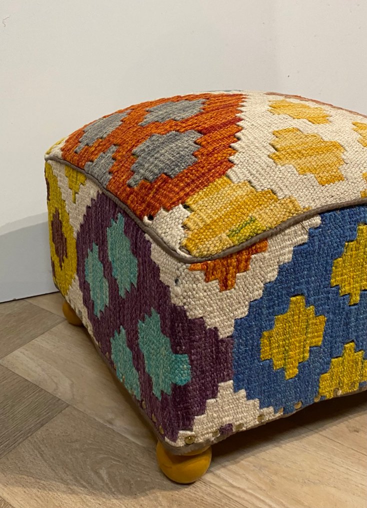 Kelim Poef (Unused/New) - Carpet - 34 cm - 34 cm #2.1