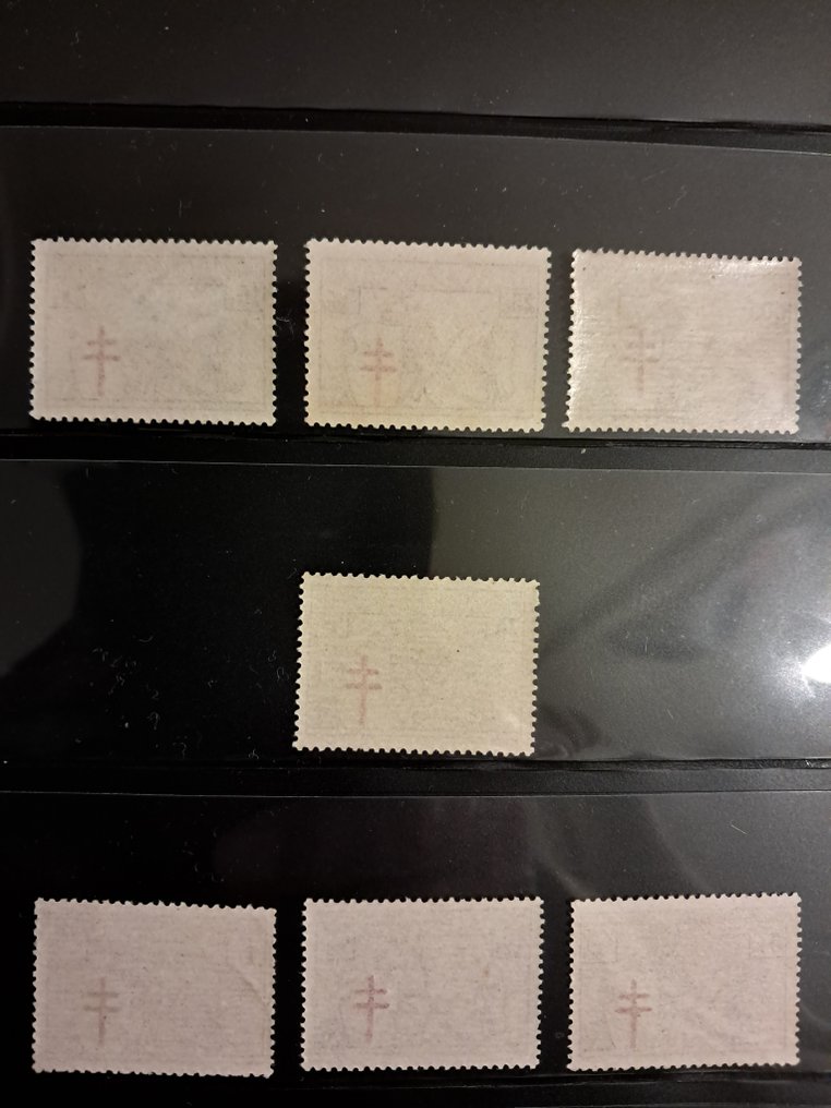 Βέλγιο 1934/1934 - Σειρά με το όνομα "Ridders". - Obpnrs 394/400 #1.0