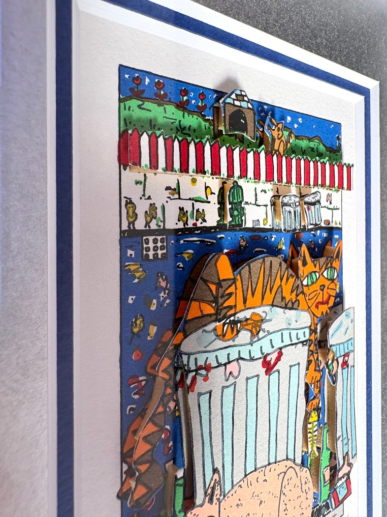 James Rizzi (1950-2011) - CAT ON A CAN #3.2