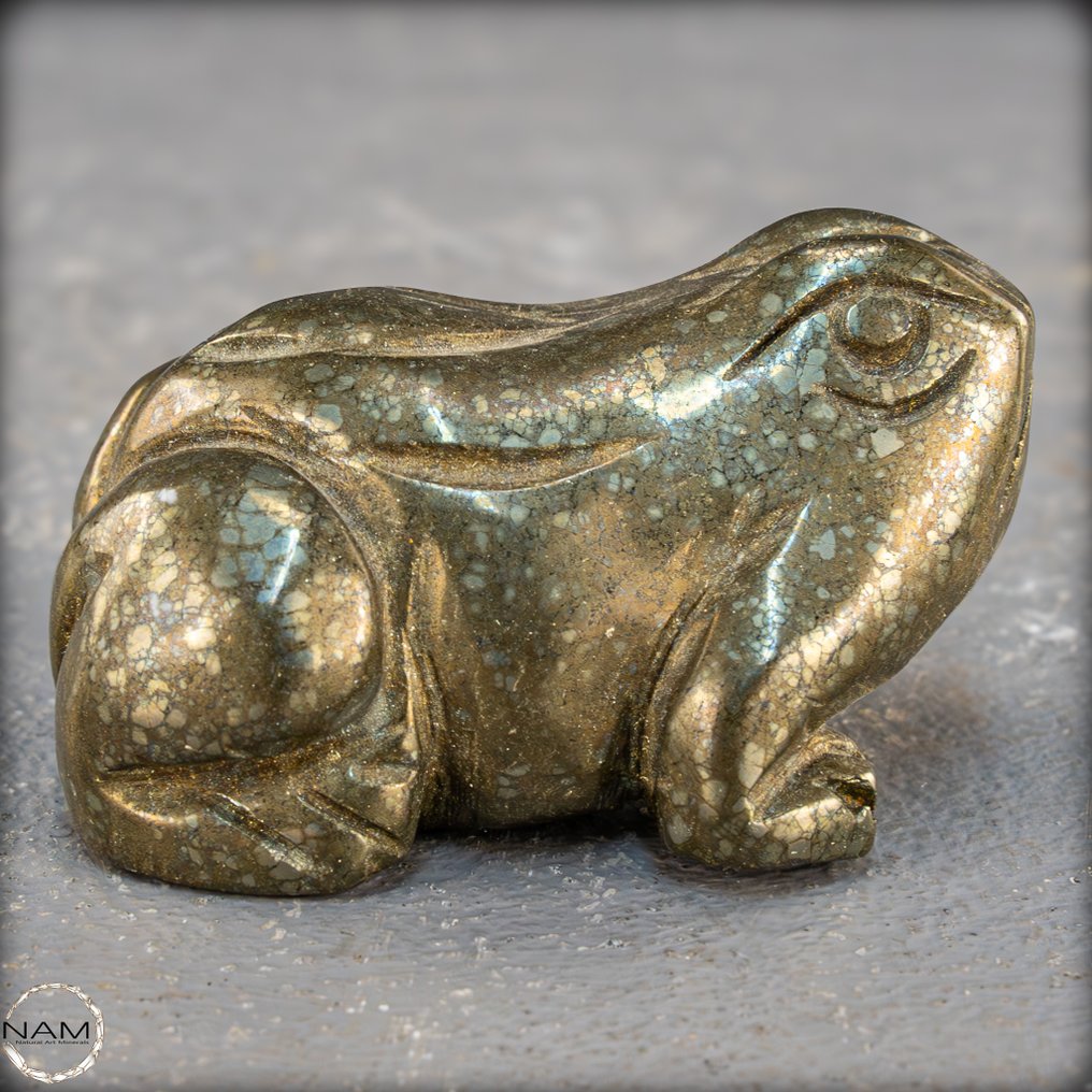 Topkwaliteit pyriet kikker- 123.85 g #3.2