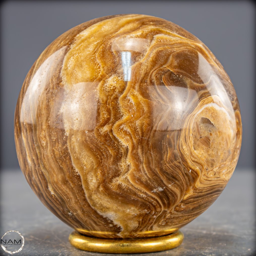 Εκλεπτυσμένη μπάλα από αρagonite – Ένα αριστούργημα γήινης κομψότητας- 785.83 g #3.2