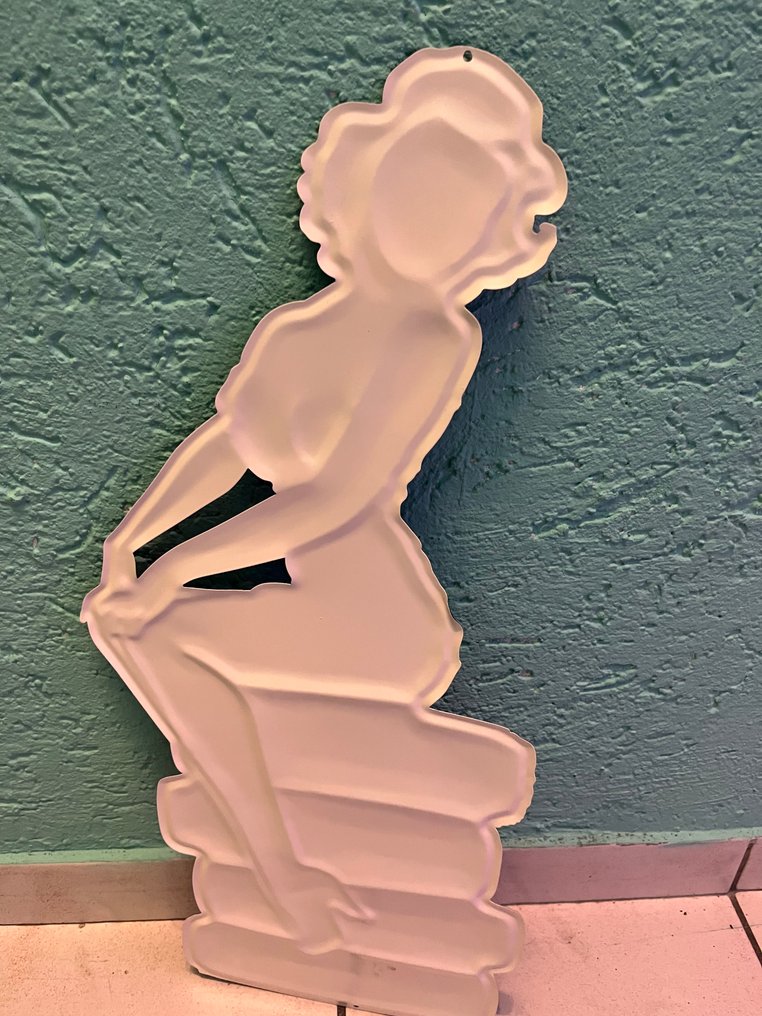 Pin-up Mädchen - Schild - Aluminium #4.3