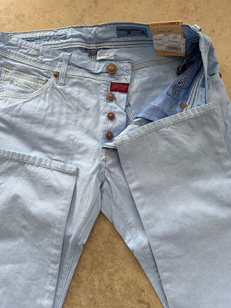 Jacob Cohen - New - PREMIUM EDITION - LIGHT BLUE - Size 32 - 牛仔裤 - 带标签的新品 #3.2