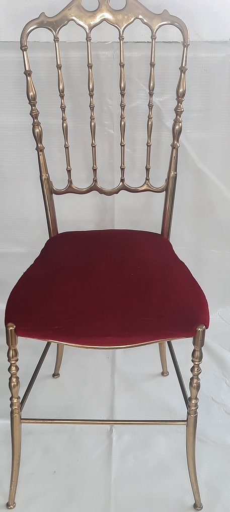 Tuoli - Chiavari-stijl - Messinki, Sametti #1.0