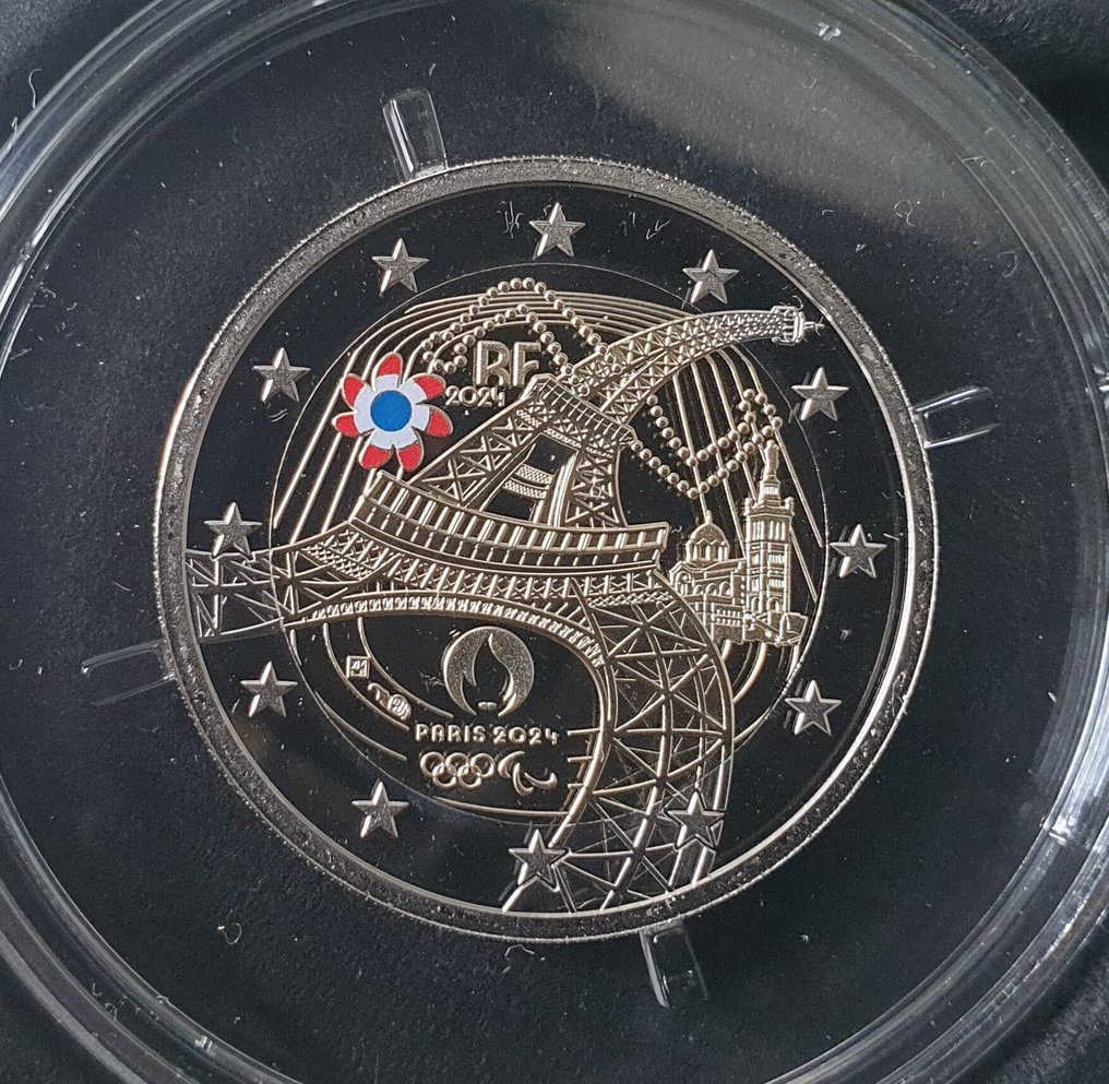 Francia. 2 Euro 2024 "La Tour Eiffel Danse" Proof  (Senza prezzo di riserva) #1.0