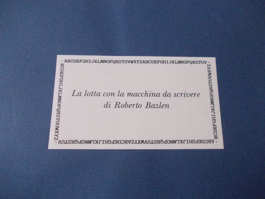 Roberto Bazlen - La lotta con la macchina da scrivere - 1993 #2.1