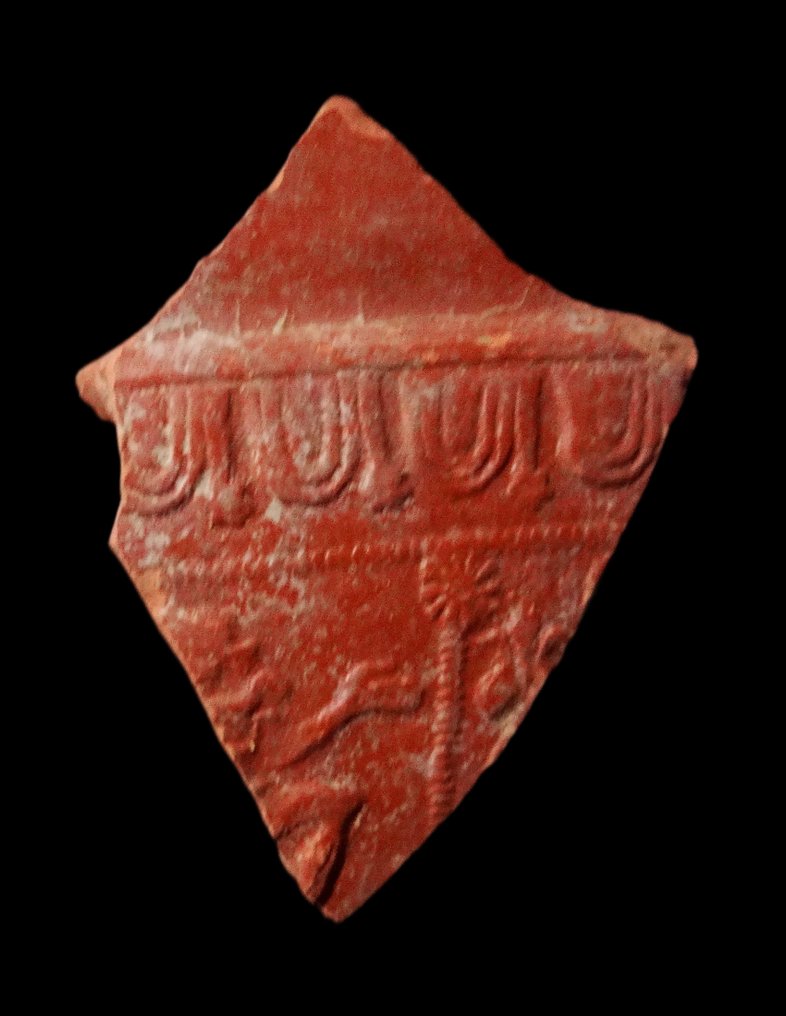 古羅馬 高卢-罗马时期彩陶装饰碎片 - 公元1至3世纪之后  (沒有保留價) #4.3