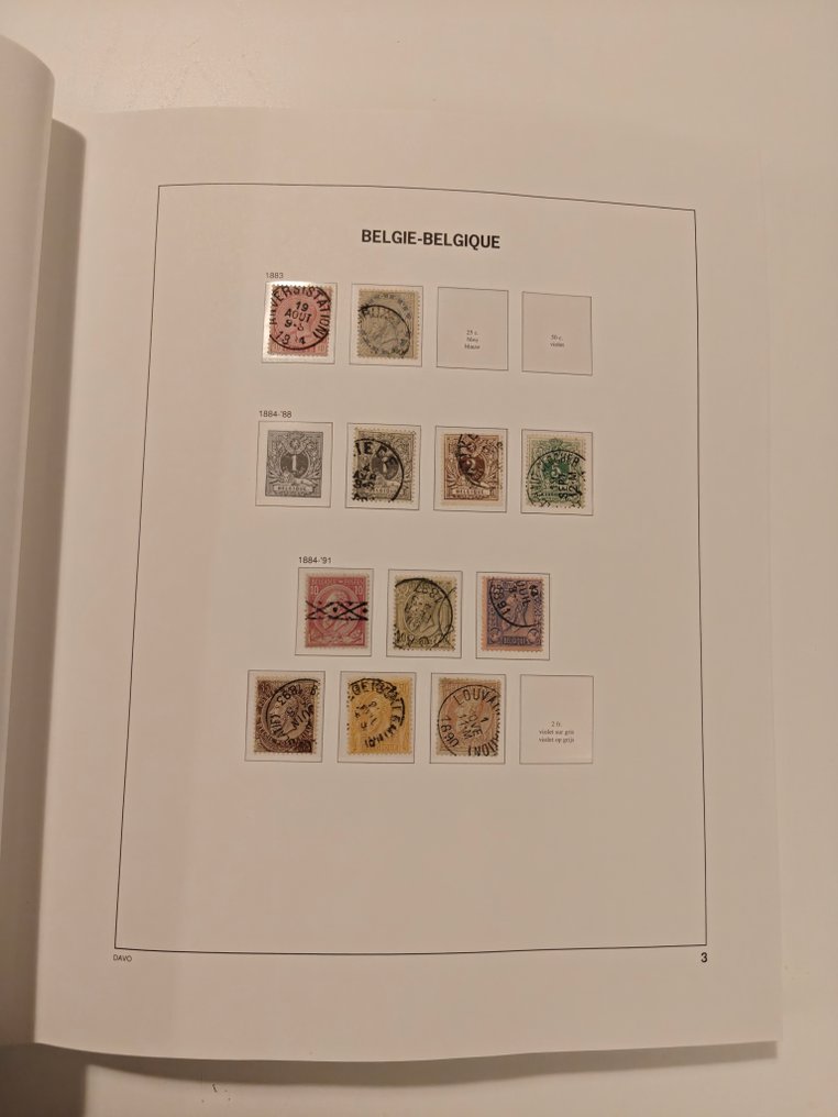 Βέλγιο 1849/1949 - Βέλγιο Davo Album I #4.3