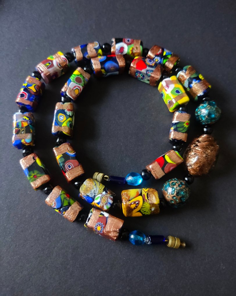 金属 - 链 - 穆拉诺 Millefiori 威尼斯 #2.1