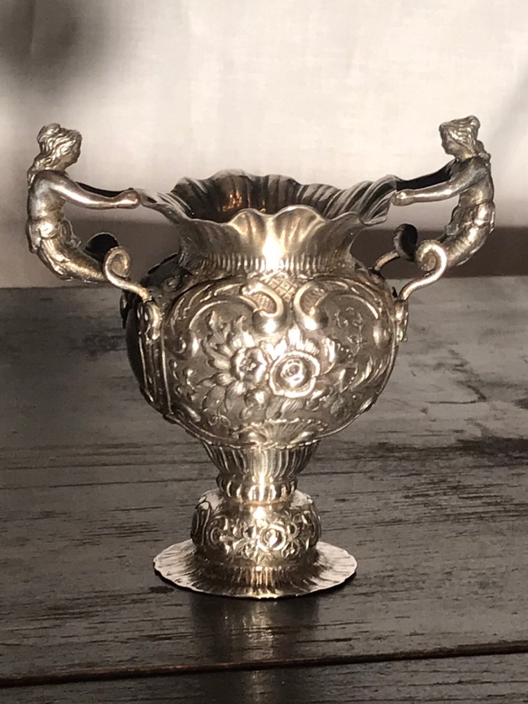 Wolf & Knell , Hanau - c.1895 , Miniature Vase - Φιγούρα μινιατούρα - 125g - .800 silver #2.1