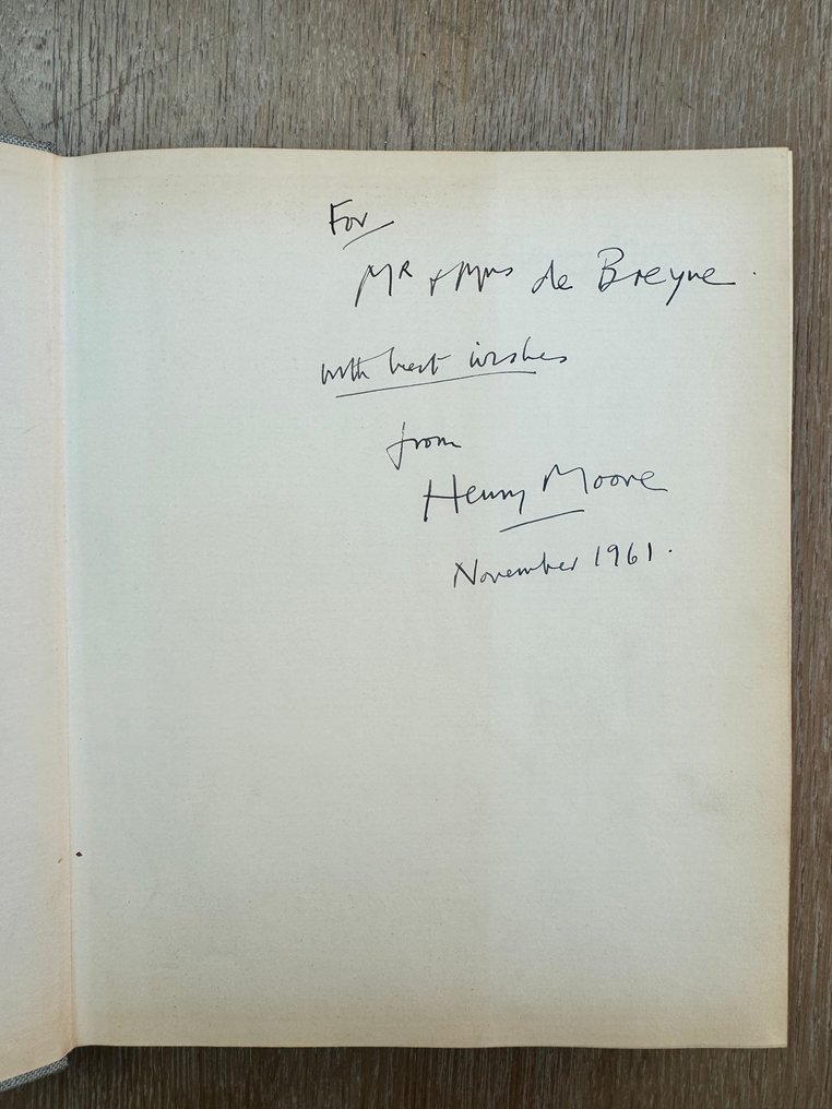 Signed; Henry Moore - The Art of Henry Moore [with dedication] - 1960 #1.0