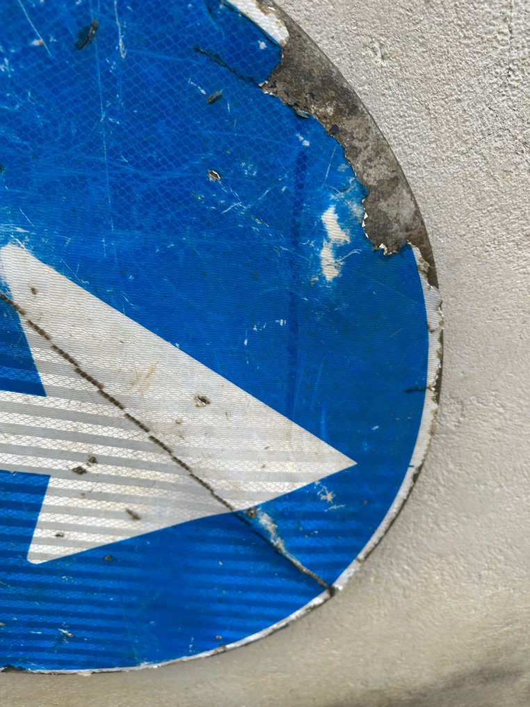 Σήμανση υποχρεωτικής δεξιάς στροφής - Σήματα οδικής κυκλοφορίας - Αλουμίνιο, Πλαστικό #2.1