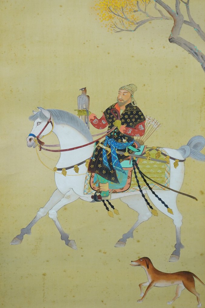 Absolute auction – Japanese Hanging Scroll – Spring Falconry on Horseback - Kakyo (華橋) - Ιαπωνία  (χωρίς τιμή ασφαλείας) #4.3
