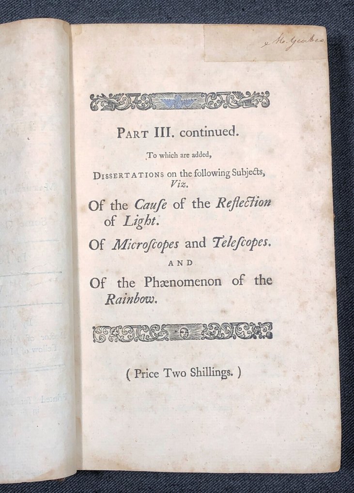 John Rowning - A Compendious System of Natural Philosophy Vol. II - 1745 #1.0