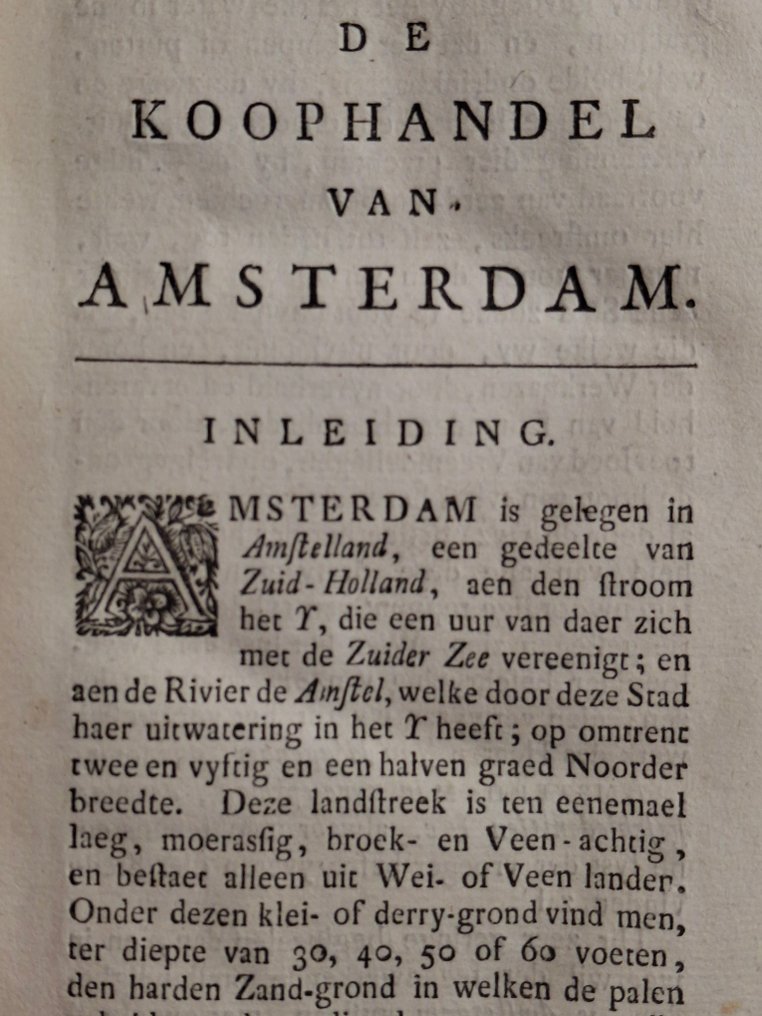 [Amsterdam] - Le Moine de L'espine / Isaac le Long - De koophandel van Amsterdam, naer alle gewesten der wereld - 1780 #2.1