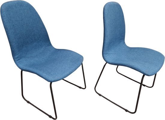 Καρέκλα τραπεζαρίας (2) - Textile, Χάλυβας #1.0