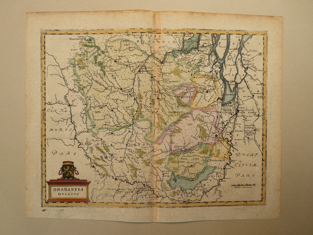 荷蘭 - 布拉班特、林堡、马斯特里赫特、鲁汶、登博斯、芬洛; M. Merian - Brabantia Ducatus - 1659 #1.0