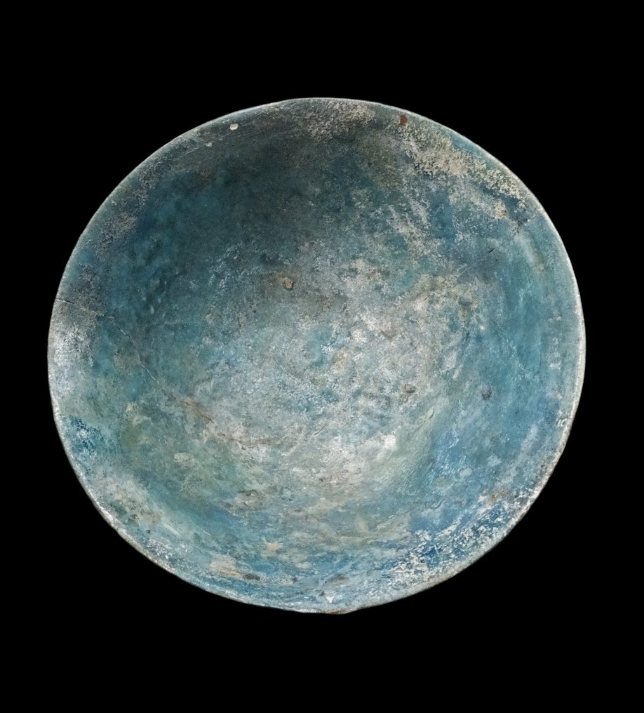 伊斯蘭 - 青绿色陶瓷杯 - 塞尔柱王朝 - 10世纪/12世纪  (沒有保留價) #2.1