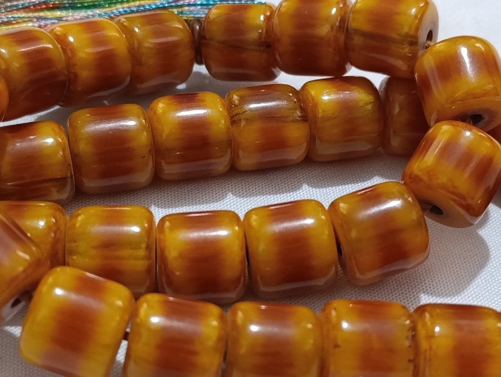  Chapelet - Ambre - 1970-1980 - Chapelet rare  #2.1