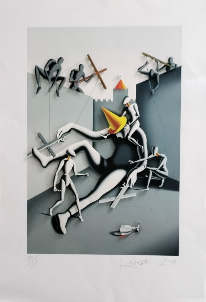 Mark Kostabi (1960) - Construction #1.0