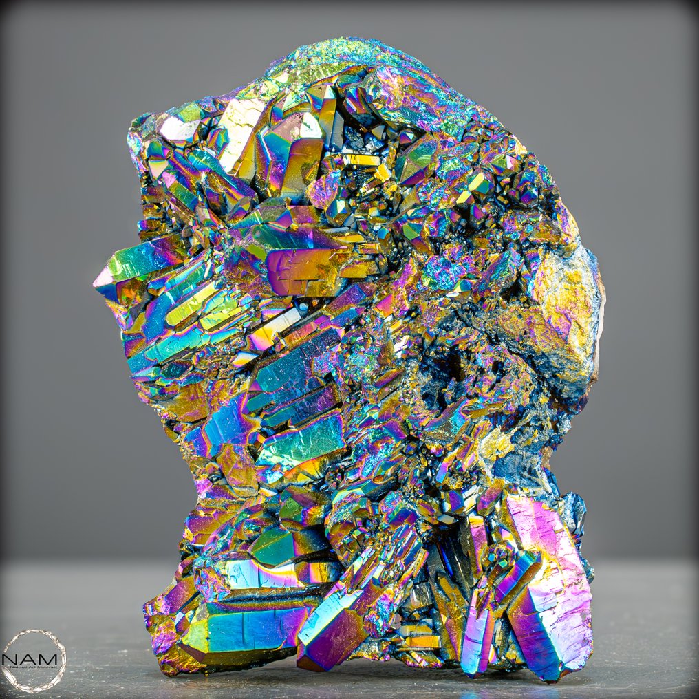 Φυσική αύρα-αμέθυστος δρούζα από την Ουρουγουάη – Ένα Kaleidoscope των χρωμάτων σε υψηλότερη ποιότητα.- 642.85 g #2.1