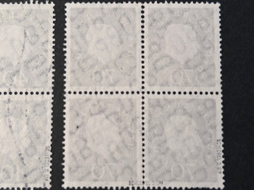 Repubblica Federale Tedesca / Berlino, da 1951 - Heuss composizioni e altre particolarità #4.3