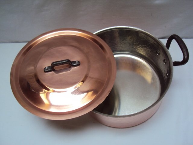 Cocotte  avec couvercle fabrication française estampillée - Κατσαρόλα - Χαλκός, Κασσίτερος, Σίδερο #3.2